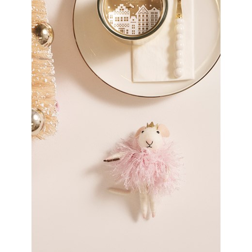 Sinsay - Dekoracja świąteczna w kształcie myszy - różowy Sinsay One Size Sinsay