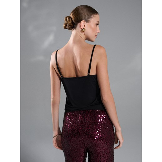 Sinsay - Top z koronką - czarny Sinsay XL Sinsay