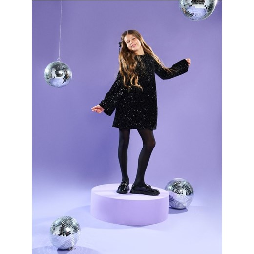 Sinsay - Elegancka sukienka mini - czarny Sinsay 152 (11-12 l) Sinsay