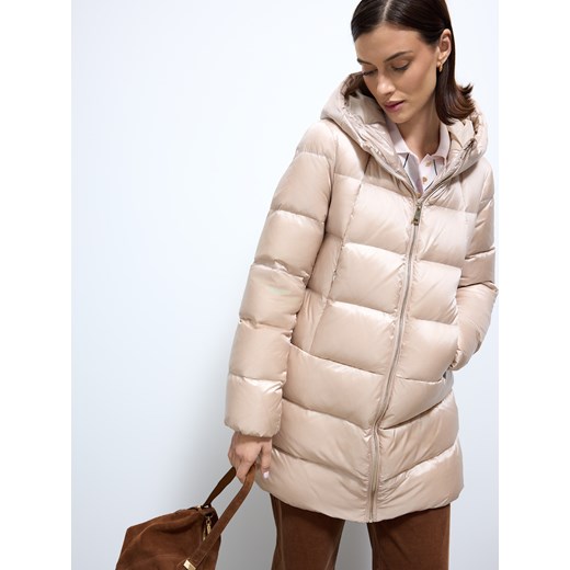 Mohito - Puchowa kurtka - beżowy ze sklepu Mohito w kategorii Kurtki damskie - zdjęcie 187218826