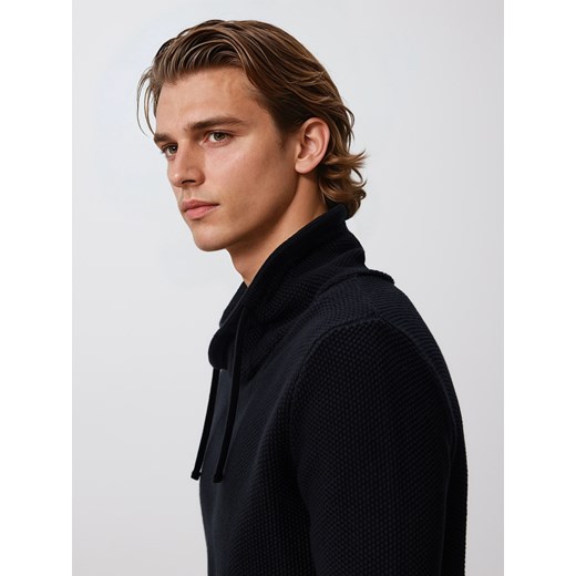 Reserved - Sweter z szerokim golfem - czarny ze sklepu Reserved w kategorii Swetry męskie - zdjęcie 187219579