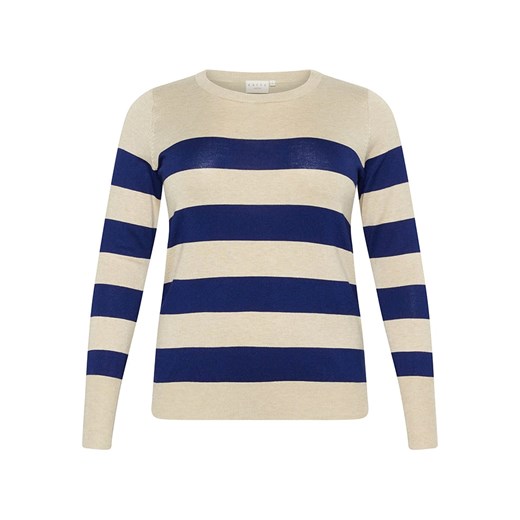 KAFFE curve Sweter w kolorze kremowo-granatowym ze sklepu Limango Polska w kategorii Swetry damskie - zdjęcie 187221608