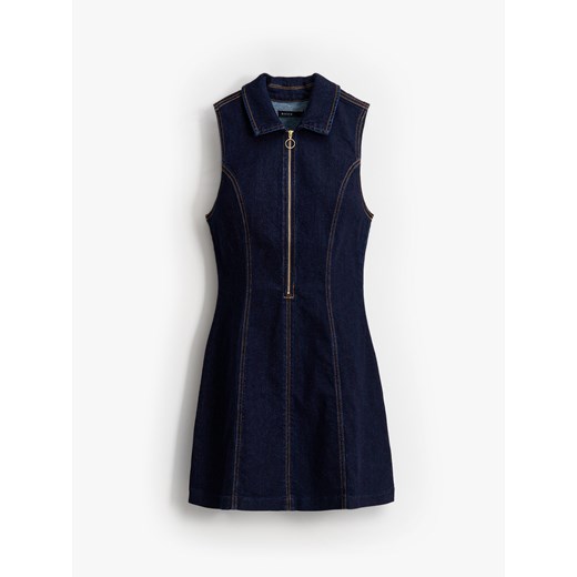 Mohito - Jeansowa sukienka mini - granatowy ze sklepu Mohito w kategorii Sukienki - zdjęcie 187222425