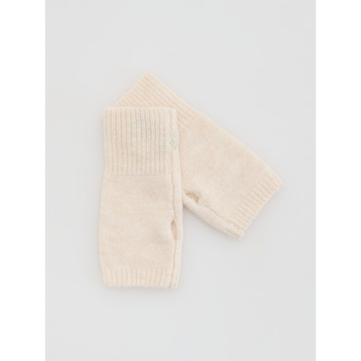 Reserved - Mitenki z domieszką wełny - złamana biel ze sklepu Reserved w kategorii Rękawiczki damskie - zdjęcie 187224166