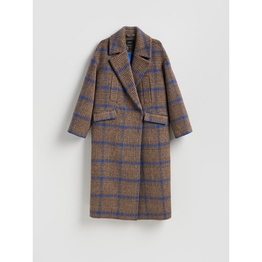 Reserved - Płaszcz z wełną Manteco - wielobarwny ze sklepu Reserved w kategorii Płaszcze damskie - zdjęcie 187224336