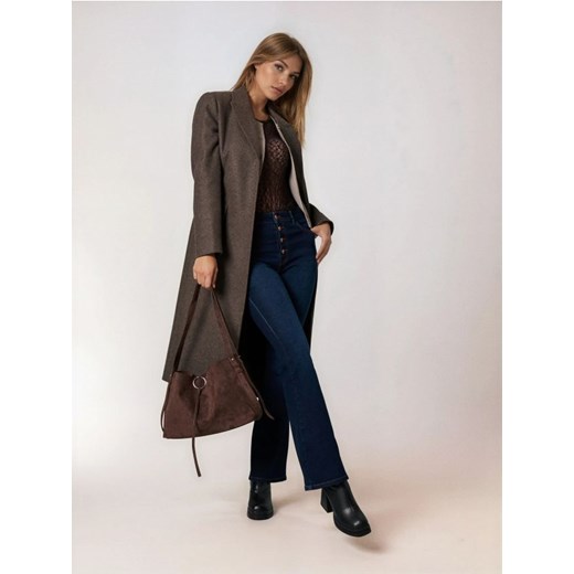Sinsay - Torba na ramię z imitacji zamszu - brązowy - id: 009IH-89X - marki Sinsay - 187225375 Sinsay - Torba na ramię z imitacji zamszu - brązowy ze sklepu Sinsay w kategorii Listonoszki - zdjęcie 187225375