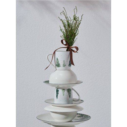 Sinsay - Zestaw kubków z motywem choinek 2 pack - wielobarwny ze sklepu Sinsay w kategorii Kubki - zdjęcie 187225456