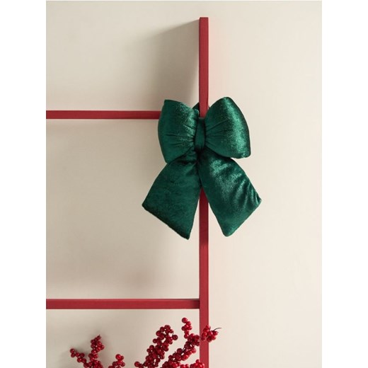 Sinsay - Dekoracja świąteczna w kształcie kokardy - zielony ze sklepu Sinsay w kategorii Dekoracje bożonarodzeniowe - zdjęcie 187225475