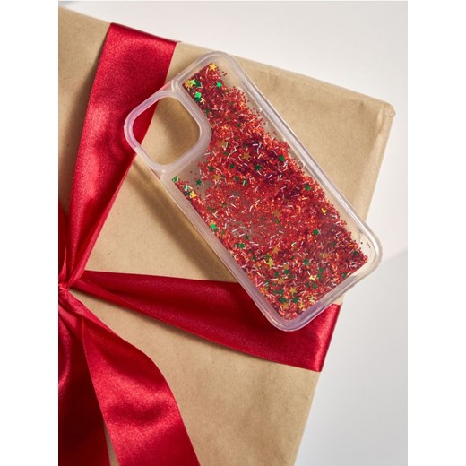 Sinsay - Brokatowe etui świąteczne na iPhone 11/XR - czerwony - id: 600CH-33X - marki Sinsay - 187225487 Sinsay - Brokatowe etui świąteczne na iPhone 11/XR - czerwony ze sklepu Sinsay w kategorii Etui - zdjęcie 187225487