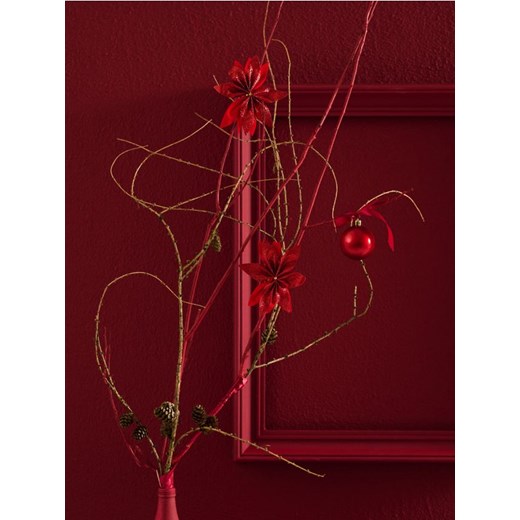 Sinsay - Dekoracja świąteczna w kształcie gwiazdy betlejemskiej 5 pack - czerwony ze sklepu Sinsay w kategorii Dekoracje bożonarodzeniowe - zdjęcie 187225526