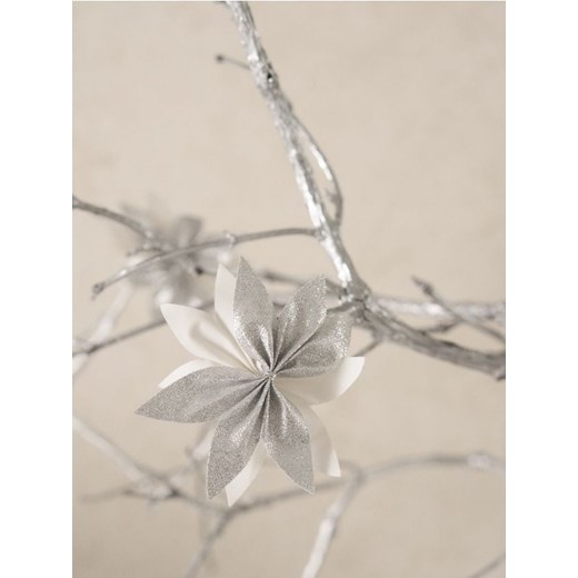 Sinsay - Dekoracja świąteczna w kształcie gwiazdy betlejemskiej 5 pack - srebrny ze sklepu Sinsay w kategorii Dekoracje bożonarodzeniowe - zdjęcie 187225528