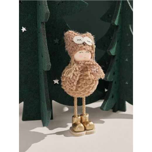 Sinsay - Świąteczna figurka dekoracyjna z pluszu - beżowy ze sklepu Sinsay w kategorii Dekoracje bożonarodzeniowe - zdjęcie 187225547