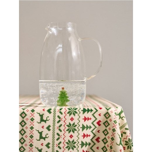 Sinsay - Świąteczny dzbanek z figurką choinki - biały ze sklepu Sinsay w kategorii Dzbanki i zaparzacze - zdjęcie 187225598