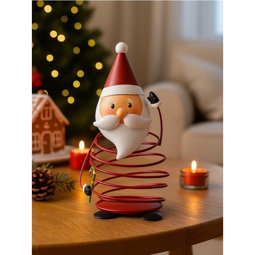 Sinsay - Świąteczna dekoracja stojąca z motywem Mikołaja - czerwony ze sklepu Sinsay w kategorii Dekoracje bożonarodzeniowe - zdjęcie 187225626