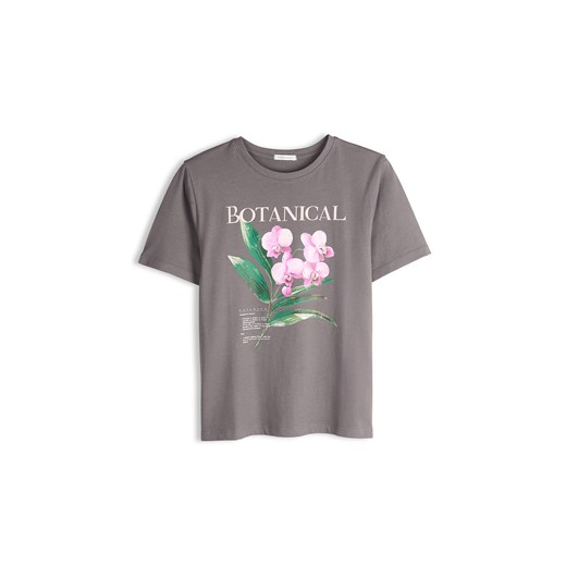 GATE Bawełniana koszulka z nadrukiem 34 ze sklepu gateshop w kategorii Bluzki damskie - zdjęcie 187226118