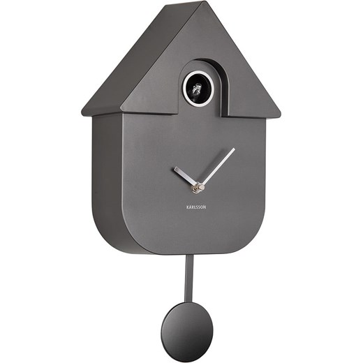 Karlsson Zegar ścienny &quot;Cuckoo&quot; w kolorze szarym - 21 x 41 x 8,5 cm ze sklepu Limango Polska w kategorii Zegary - zdjęcie 187226605