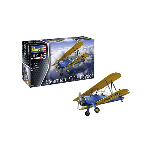 Revell Model &quot;Stearman PT-17 Kaydet&quot; w kolorze niebiesko-żółtym do złożenia - 13+ ze sklepu Limango Polska w kategorii Zabawki - zdjęcie 187226988