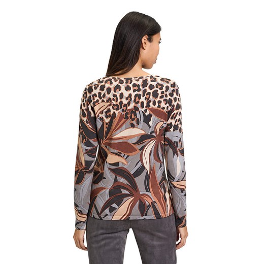 Betty Barclay Sweter w kolorze brązowo-szaro-beżowym 36 okazyjna cena Limango Polska