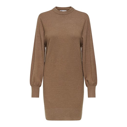 ONLY Sukienka dzianinowa w kolorze jasnobrązowym M Limango Polska okazja