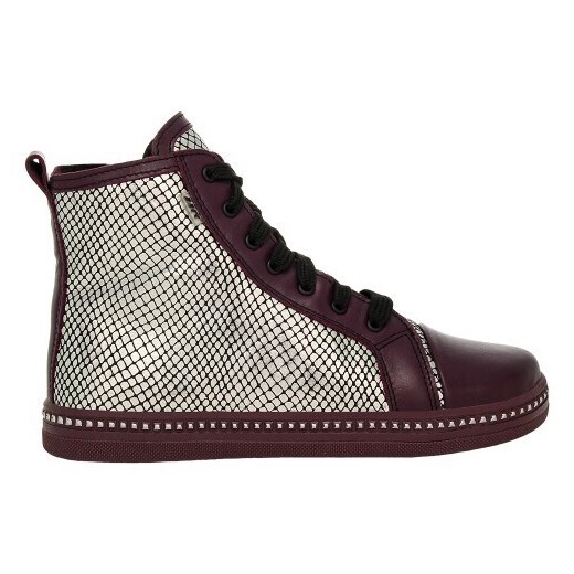 Fioletowo-Srebrne Trzewiki Bartek Typu Trampki 17133-02 ze sklepu Wojas w kategorii Buty zimowe dziecięce - zdjęcie 187228857