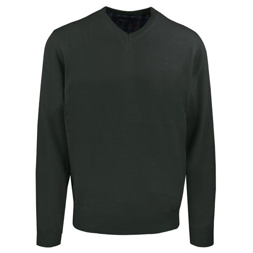 Męski, Bawełniany Sweter w Serek (V-neck) - Adriano Guinari - Ciemna Zieleń SWADGaw25GREEN1v - id: 24263 - marki Adriano Guinari - 187229076 Męski, Bawełniany Sweter w Serek (V-neck) - Adriano Guinari - Ciemna Zieleń SWADGaw25GREEN1v ze sklepu JegoSzafa.pl w kategorii Swetry męskie - zdjęcie 187229076