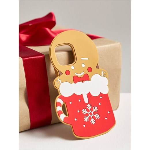Sinsay - Etui w kształcie ludzika piernikowego na telefon iPhone 12/12 PRO - wielobarwny ze sklepu Sinsay w kategorii Etui - zdjęcie 187229617