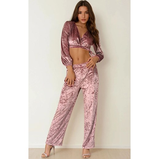 Zmysłowy różowy komplet damski Setisa LC 90655, Kolor różowy, Rozmiar S/M, LivCo Corsetti Fashion ze sklepu Intymna w kategorii Piżamy damskie - zdjęcie 187230635