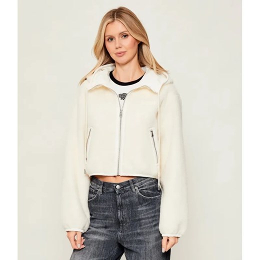 Pinko Polarowa kurtka MILAGROS | Cropped Fit | z dodatkiem wełny ze sklepu Gomez Fashion Store w kategorii Kurtki damskie - zdjęcie 187231498