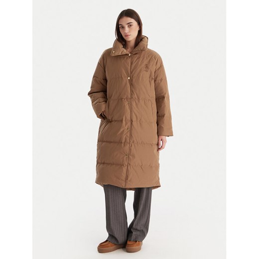 Tommy Hilfiger Kurtka puchowa WW0WW47279 Beżowy Relaxed Fit ze sklepu MODIVO w kategorii Kurtki damskie - zdjęcie 187233105