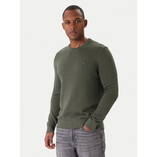 Tommy Jeans Sweter DM0DM21787 Zielony Regular Fit - id: 0000305361356 - marki Tommy Jeans - 187233145 Tommy Jeans Sweter DM0DM21787 Zielony Regular Fit ze sklepu MODIVO w kategorii Swetry męskie - zdjęcie 187233145