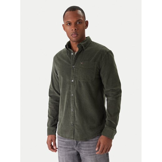 Tommy Jeans Koszula Baby Cord DM0DM22021 Zielony Regular Fit - id: 0000305361080 - marki Tommy Jeans - 187233218 Tommy Jeans Koszula Baby Cord DM0DM22021 Zielony Regular Fit ze sklepu MODIVO w kategorii Koszule męskie - zdjęcie 187233218