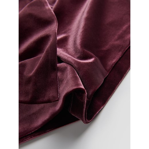 Reserved - Spódnico-szorty z kokardkami - burgundowy Reserved XL Reserved