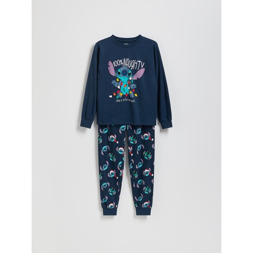 Reserved - Dwuczęściowa piżama Lilo i Stitch - granatowy - id: 626GX-59X - marki Reserved - 187235345 Reserved - Dwuczęściowa piżama Lilo i Stitch - granatowy ze sklepu Reserved w kategorii Piżamy dziecięce - zdjęcie 187235345