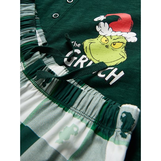 Reserved - Świąteczna piżama Grinch - ciemnozielony Reserved 86/92 (1-2 lata) Reserved