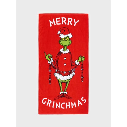 Sinsay - Ręcznik bawełniany Grinch - czerwony ze sklepu Sinsay w kategorii Ręczniki - zdjęcie 187236187