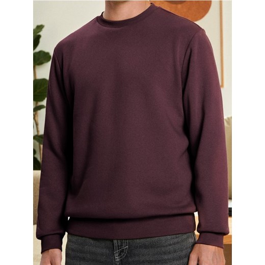Sinsay - Bluza z długim rękawem - bordowy - id: 2324O-83X - marki Sinsay - 187236208 Sinsay - Bluza z długim rękawem - bordowy ze sklepu Sinsay w kategorii Bluzy męskie - zdjęcie 187236208