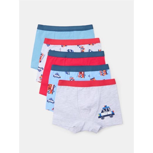 Sinsay - Bokserki z motywem pojazdów 5 pack - wielobarwny - id: 937FZ-MLC - marki Sinsay - 187236318 Sinsay - Bokserki z motywem pojazdów 5 pack - wielobarwny ze sklepu Sinsay w kategorii Majtki dziecięce - zdjęcie 187236318