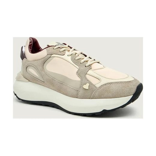 Love Moschino Sneakersy SPEED55 | z dodatkiem skóry - id: LM255W000046101 - marki Love Moschino - 187236566 Love Moschino Sneakersy SPEED55 | z dodatkiem skóry ze sklepu Gomez Fashion Store w kategorii Buty sportowe damskie - zdjęcie 187236566