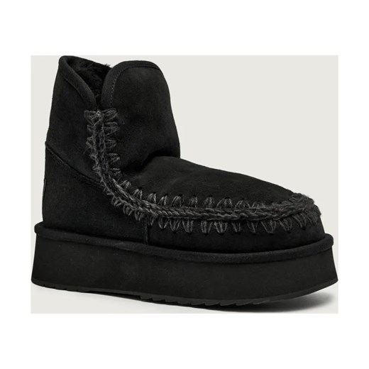 MOU Śniegowce Platform boot suede | shearling | zamsz ze sklepu Gomez Fashion Store w kategorii Śniegowce damskie - zdjęcie 187236569