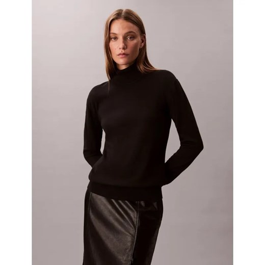 Calvin Klein Golf | Regular Fit | z dodatkiem wełny - id: CK255W000165544 - marki Calvin Klein - 187236677 Calvin Klein Golf | Regular Fit | z dodatkiem wełny ze sklepu Gomez Fashion Store w kategorii Swetry damskie - zdjęcie 187236677