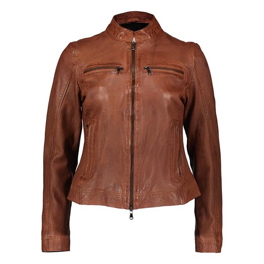 7eleven Skórzana kurtka &quot;Rini&quot; w kolorze jasnobrązowym ze sklepu Limango Polska w kategorii Kurtki damskie - zdjęcie 187237486