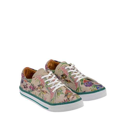 Streetfly Sneakersy w kolorze beżowym ze wzorem ze sklepu Limango Polska w kategorii Trampki damskie - zdjęcie 187237506