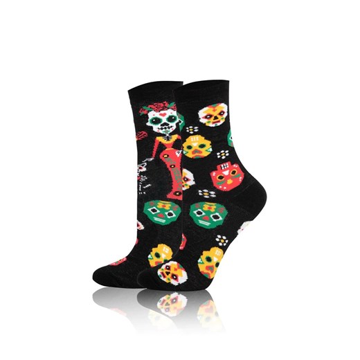 Długie skarpetki damskie S134D Mureto, Kolor czarny-wzór, Rozmiar 35-38, Italian Fashion ze sklepu Primodo w kategorii Skarpetki damskie - zdjęcie 187238737