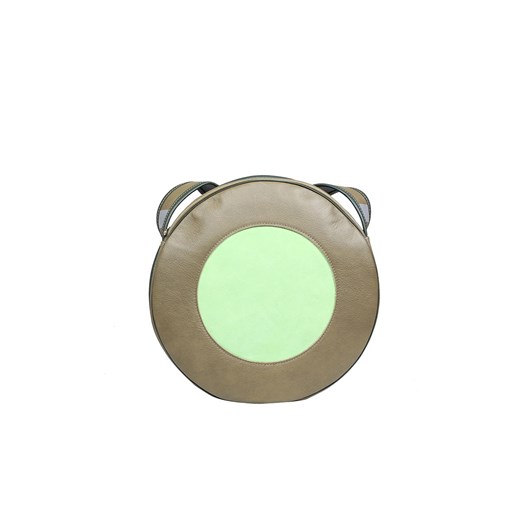 zielona okrągła  damska torebka skórzana na ramię Holy ze sklepu Słoń Torbalski w kategorii Listonoszki - zdjęcie 187238885