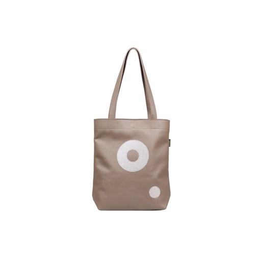 torebka damska skórzana Chiara shopper beżowy ze sklepu Słoń Torbalski w kategorii Torby Shopper bag - zdjęcie 187238886