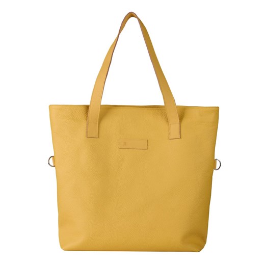 żółta torebka damska skórzana Jessica shopper ze sklepu Słoń Torbalski w kategorii Torby Shopper bag - zdjęcie 187238896
