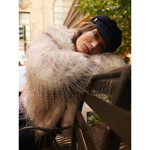 Reserved - Sztuczne futerko z piórami - wielobarwny ze sklepu Reserved w kategorii Futra damskie - zdjęcie 187239029