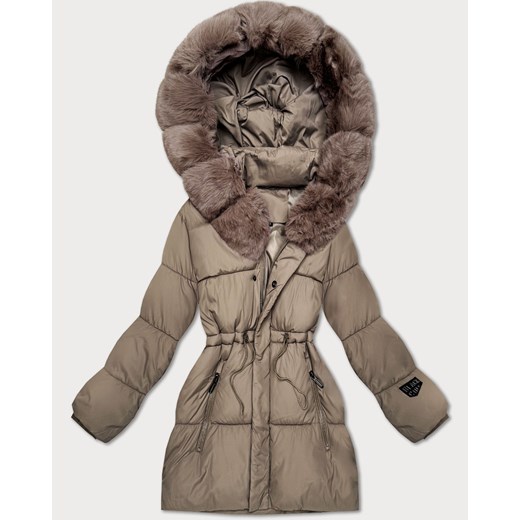 Zimowa kurtka damska z kapturem S'West jasny brązowy (B8550-48) - id: 25795 - marki Goodlookin.pl - 187239888 Zimowa kurtka damska z kapturem S'West jasny brązowy (B8550-48) ze sklepu goodlookin.pl w kategorii Kurtki damskie - zdjęcie 187239888