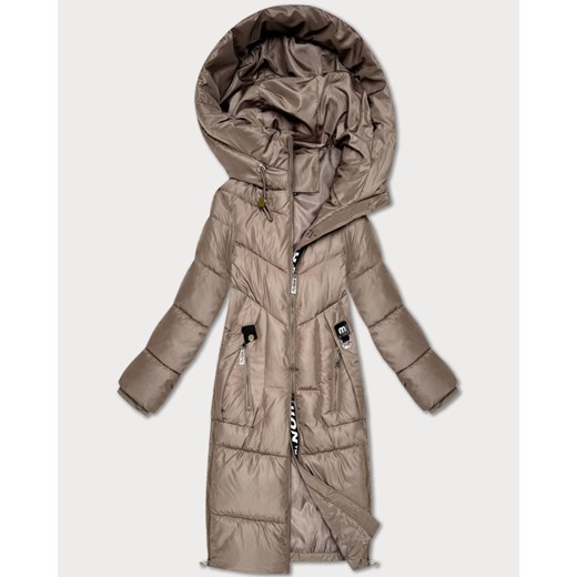 Zimowa dopasowana kurtka do połowy uda S'West ciemny beżowy (B/R8535-12) - id: 25803 - marki Goodlookin.pl - 187239895 Zimowa dopasowana kurtka do połowy uda S'West ciemny beżowy (B/R8535-12) ze sklepu goodlookin.pl w kategorii Kurtki damskie - zdjęcie 187239895