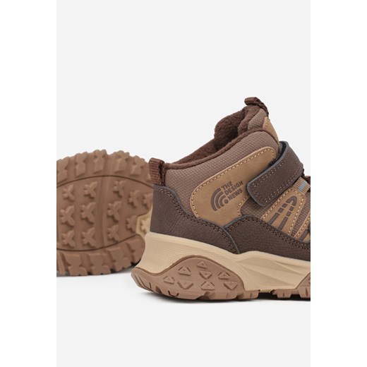 Brązowe Ocieplone Botki Sportowe Stylizowane na Sneakersy Mevinadea 33 born2be.pl